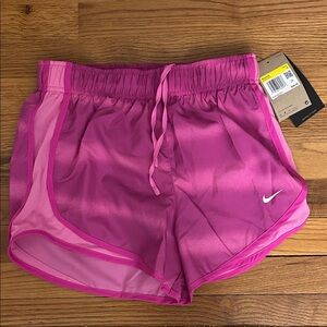 Nike Women’s Pink Mesh-Trim Athletic Shorts w/ Liner